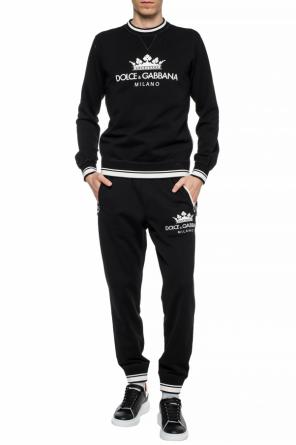 Spodnie dresowe z nadrukowanym logo, zdjęcie 2 Spodnie dresowe z nadrukowanym logo od Dolce & Gabbana